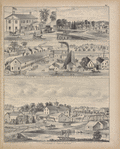 E. M. Jewetts Coopering Establishment Buffalo, N.Y. Office 216 Washington, St. ; Residence of G. Wolf. Flouring and Grist Mill of G & J. Wolf. Skinnersville Town of Amherst. Residence of J. Wolf.