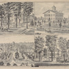 Residence of A. W. Eggert Esq., Main St., Williamsville, N.Y. ; Public School House Dis't No.3 Amherst Williamsville, N.Y. ; Residence of Mr. George W. Hoover, Town of Amherst, one mile West of Swormville ; Residence of A. Rinewalt Esq., Cayuga St., Williamsville, Town of Amherst, N.Y.