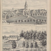 St. Mary's Church, Schools and Cemetery of Lancaster, Erie County, N.Y. ; Res. of A. Erisman Esq., Town of Lancaster, Erie Co.
