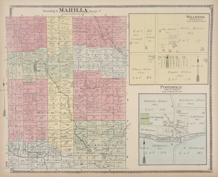 Marilla [Township]; Willston [Village]; Porterville [Village] NYPL