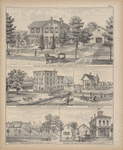 Res. of Dr. David Drysdale, Abbott's Corners, Erie Co., N.Y. ; Custom & Flouring Mills, Hamburg, N.Y., Isaac Long, Propr. Sketched 1879; Res. of Mr.Isaac. ; Residence of L. A. Banks, near Abbott Road Station, Town of Hamburg, N.Y. ; Residence and Meat Market of Andrew Stein, Hamburg, N.Y.