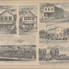 Store of Leroy S. Oatman, Druggist and Dealer in Books, Stationery, Paper Hangings, Cigars, Confectionery, etc., Angola, N.Y. ; Store of G. Wilcox & Son, Dealers in Groceries, Boots, Shoes, etc., Angola, N.Y. ; " Sha-Mo-Kin," Residence of Col. John B. Weber, West Seneca, N.Y. ; Landon & Paul. Hardware Merchants, Angola, N.Y. ; C.E. Gates, Steam Marble and Granite Works, Angola, N.Y. ; Residence of Marshall A. Fairbanks, Evans Center, Erie County, N.Y.