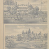 Res. of Capt. Luther Elting, Delafield St., Poughkeepsie N.Y. ; "Cedar Hills", Residence of John P.H. Tallman, Hooker Av. Poughkeepsie N.Y. [ With Vassar College in the Background. ]