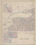 Niagara River and Vicinity; Vicinity of New York; New York; Map of the Hudson River from New Yorkto Saratoga Springs
