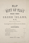 Map of the City of Troy West Troy and Green Islands, N.Y.