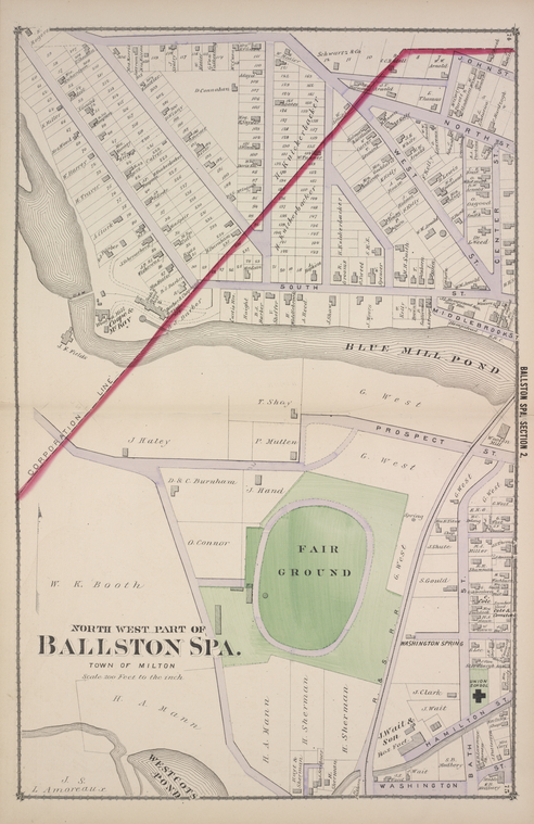 North West part of Ballston Spa. [Village] - NYPL Digital Collections