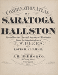 Combination Atlas of Saratoga and Ballston