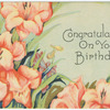 Congratulations on your birthday.