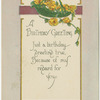 A birthday greeting.