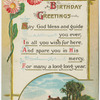 Birthday greetings.