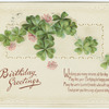 Birthday greetings.