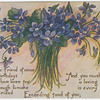 Bouquet of purple flowers