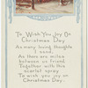 To wish you joy on Christmas day.