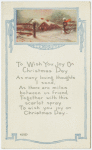 To wish you joy on Christmas day.