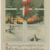 Winter scene viewed through window