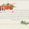 In yule-tide splendor blazing the Christmas star shines out,...