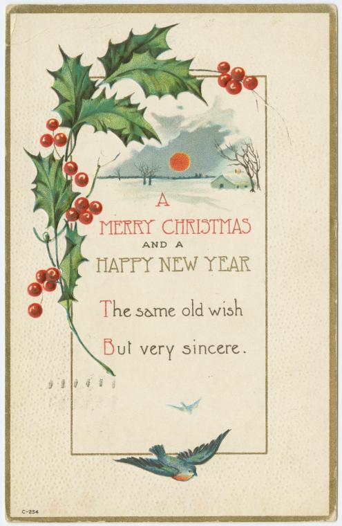 A Merry Christmas and a Happy New Year. - NYPL Digital Collections