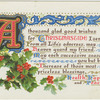 A thousand glad good wishes for Christmastide I send,...
