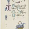 Greeting and wishes sincere for a very happy Christmas.