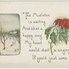 The mistletoe is waiting.