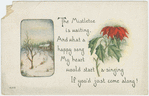 The mistletoe is waiting.