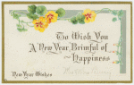 To wish you a New Year brimful of happiness.