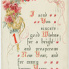 I send you sincere good wishes for a bright and prosperous New Year,...