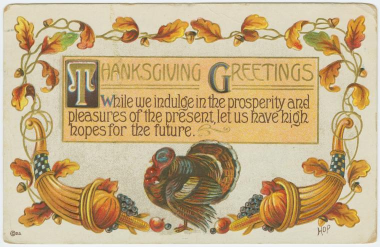 Thanksgiving greetings. 