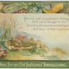 Best wishes for an old fashioned Thanksgiving.