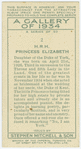 H.R.H. Princess Elizabeth.