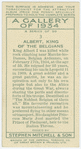 Albert, King of the Belgians.