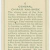 General Chiang Kai-Shek.