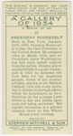 President Roosevelt.