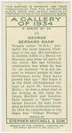 George Bernard Shaw.