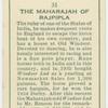 The Maharajah of Rajpipla.