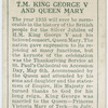 T.M. King George V and Queen Mary