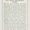 Rt. Hon. Anthony Eden
