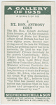 Rt. Hon. Anthony Eden