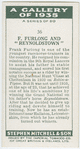 F. Furlong and "Reynoldstown"
