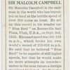 Sir Malcom Campbell