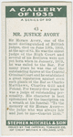 Mr. Justice Avory