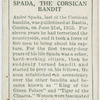Spada, the Corsican bandit