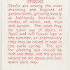 Stocks.