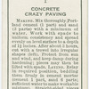 Concrete crazy paving.