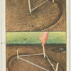 Marking out flower beds.