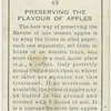 Preserving the flavour of apples.