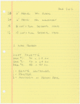 Electrical equipment list (shop order)