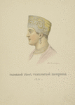 Golovnoi ubor Tikhvinskoi zhenshchiny. 1831