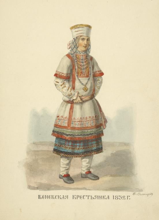 Venevskaia krestianka 1832 g. - NYPL Digital Collections