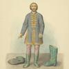 "Chast polukaftan, petlitsy, sapogi, naidennye bliz sela Pushkina Moskovskoi gub. V razvaline byvshago doma muzeia Golitsynikh. 1830 g."